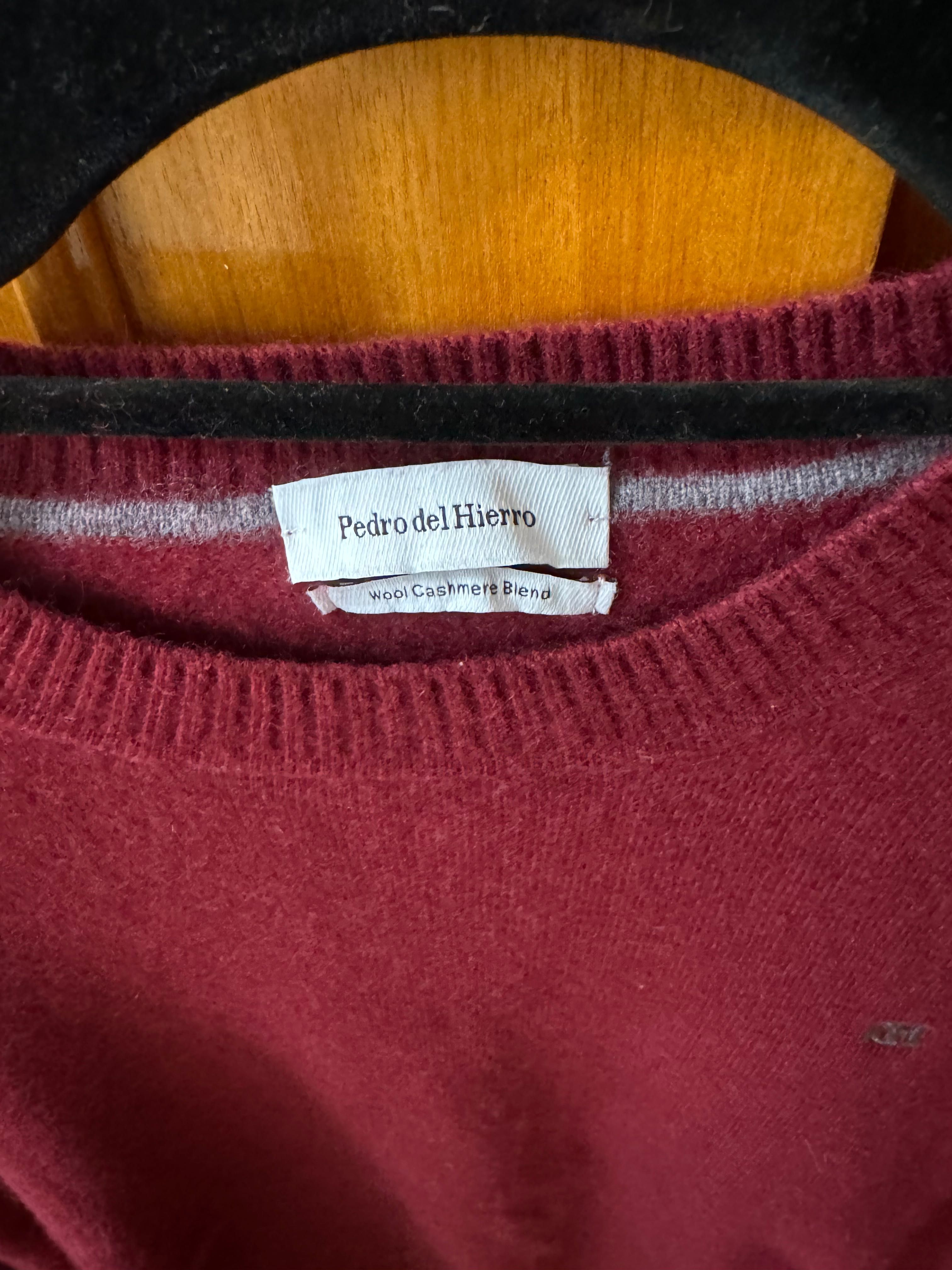 Pullover Cashmere Pedro Del Hierro Bordeaux (L)