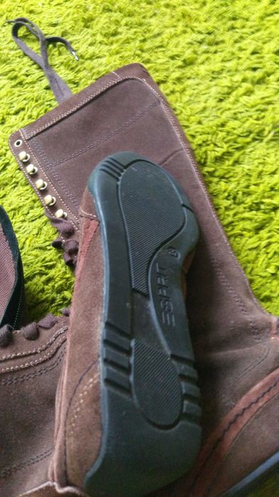 ESPRIT сапоги замшевые новые высокие берцы Эсприт