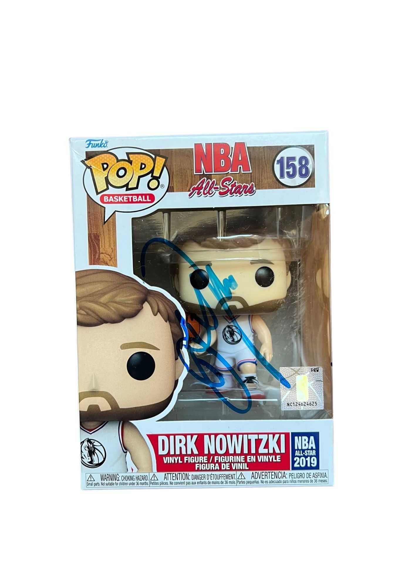 Dirk Nowitzki Funko Pop NBA Dallas Mavericks z autografem + certyfikat