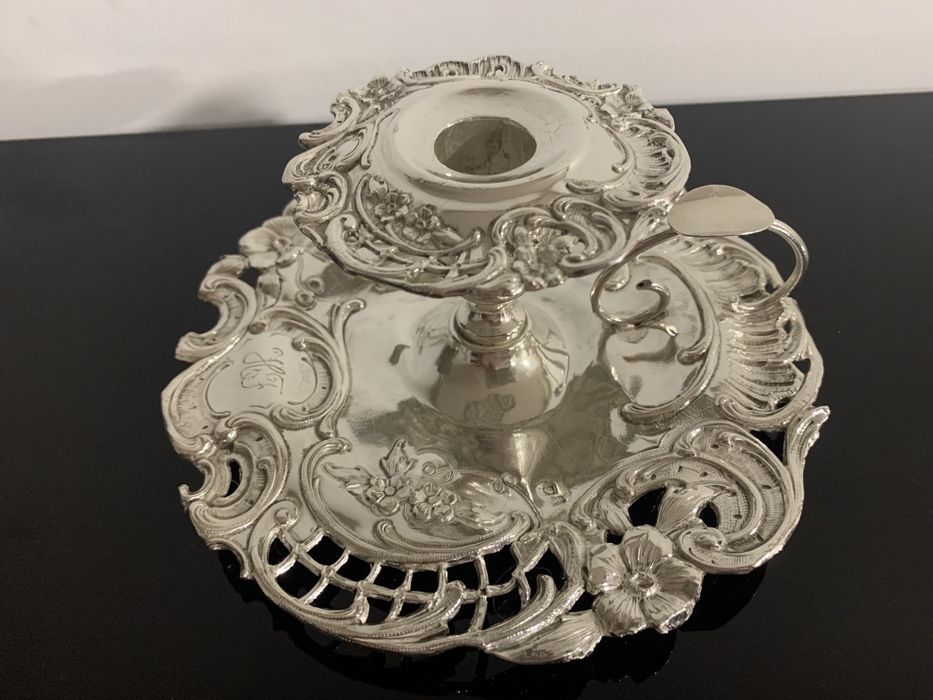 Palmatoria em prata ( contraste javali)