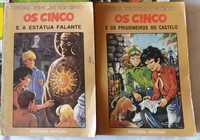 2 livros "Os Cinco" - autor Enid Blyton