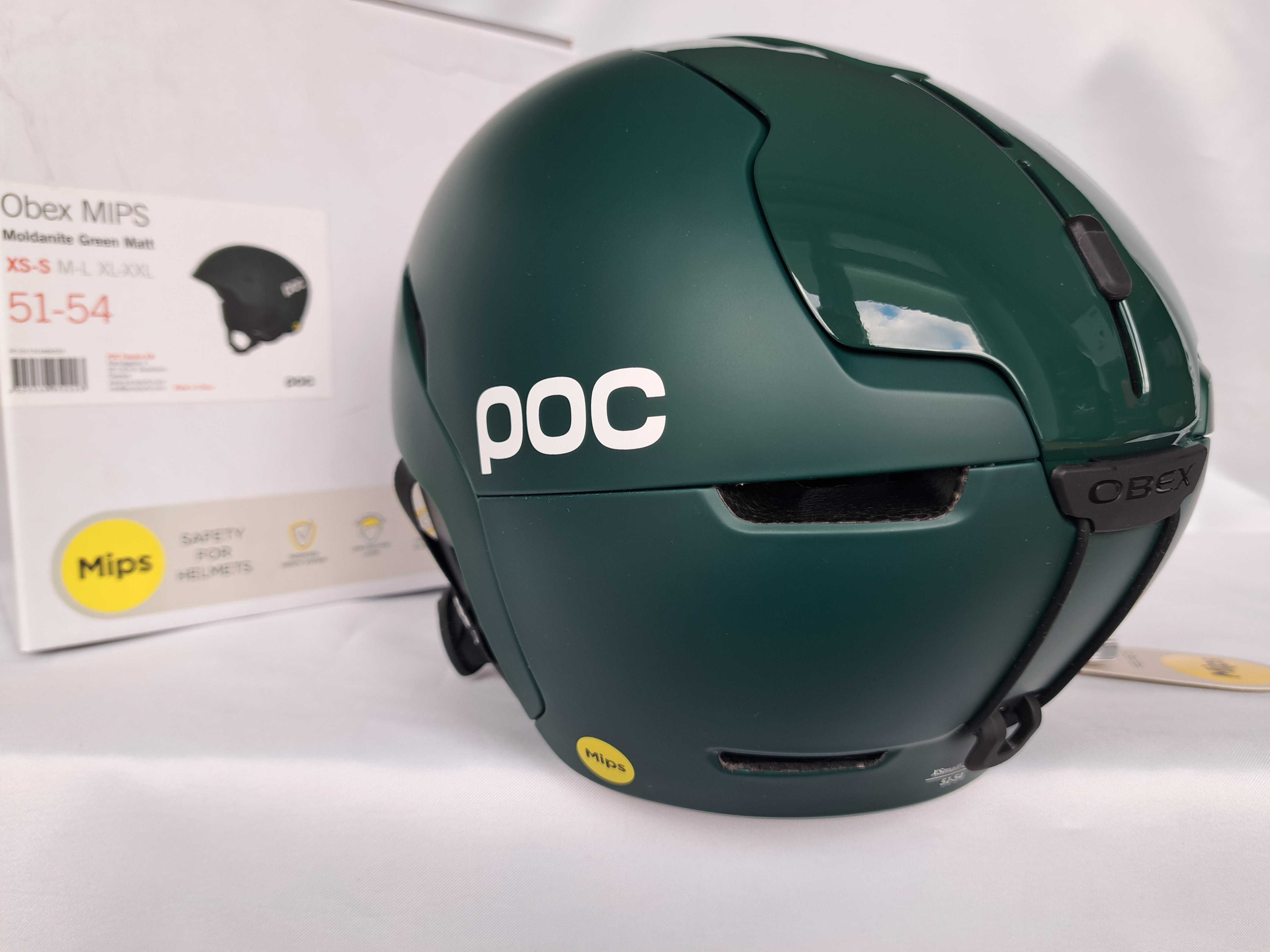 Kask narciarski POC Obex Mips Moldanite Green Matt XS/S 51-54cm