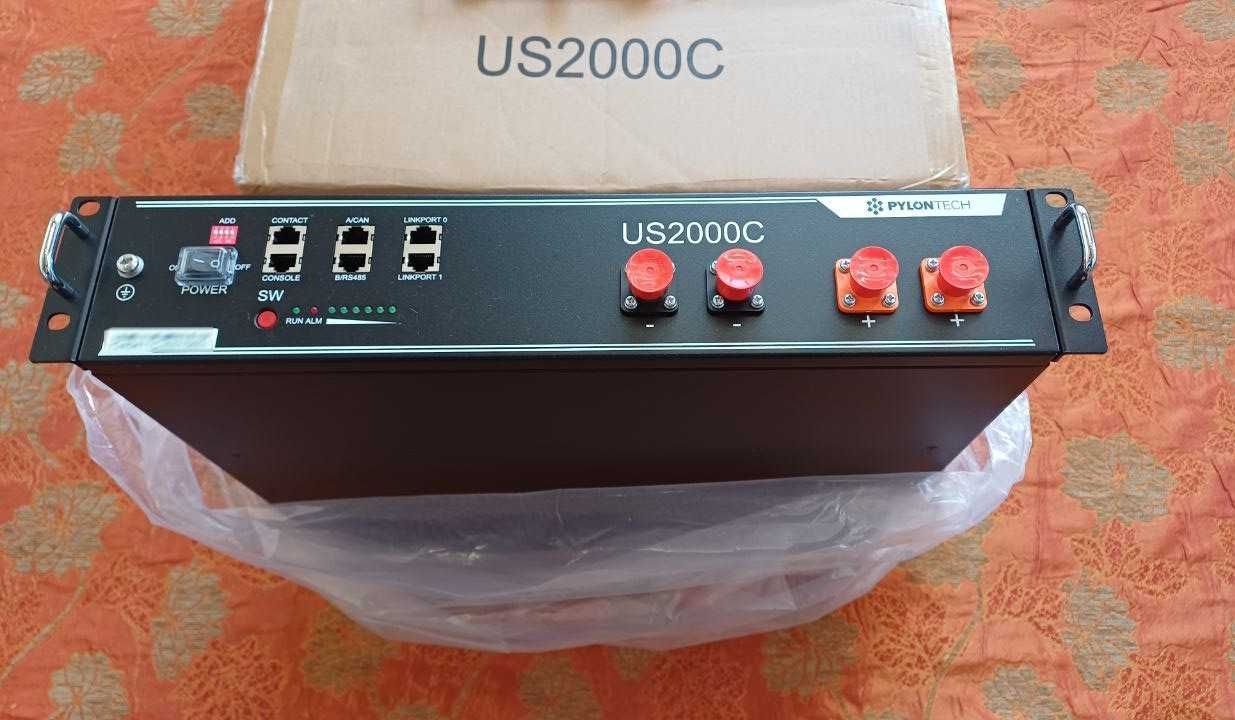 Акумуляторні батареї (акумулятори, lofepo4) Pylontech US2000C, 2 шт.