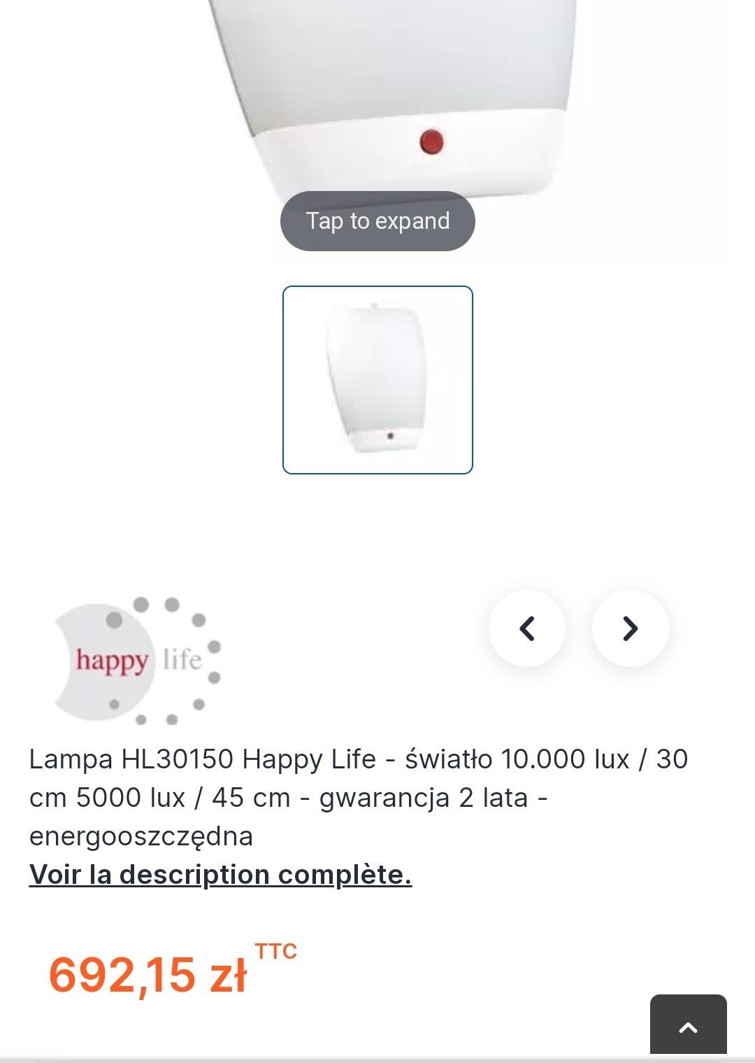 Lampa antydepresyjna Medisana HappyLife