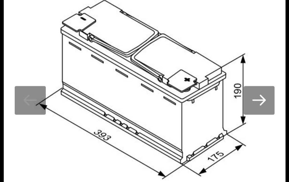 Акумулятор Bosch S5A15 AGM 105Ah EN950A геливий