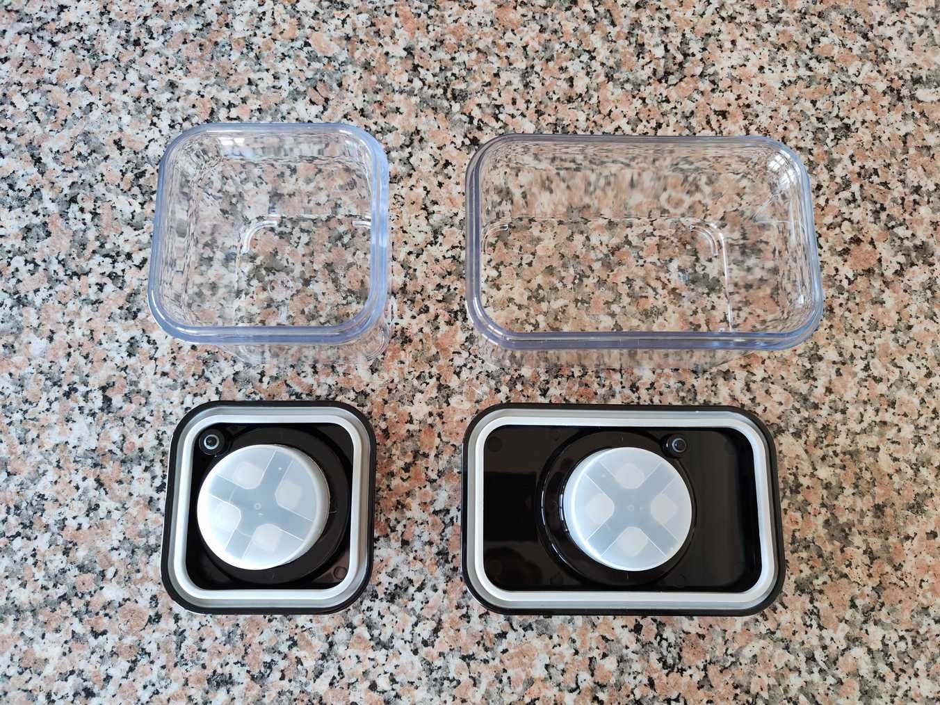 Caixas Herméticas c/ Sistema de Vácuo | Ibili 500ml e 1000ml (Novas)
