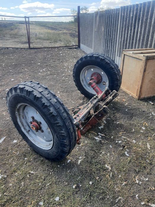 Передня балка мтз 80 в зборі з напіврамою та колесами