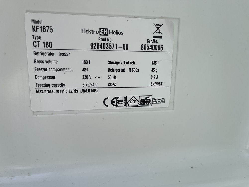Холодильник ElektroHelios #05959