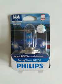 NOWA żarówka H4 Philips Racing Vision GT200 +200% 12V 60/55W