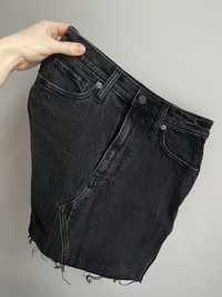 Spódnica czarna jeansowa Abercrombie & Fitch