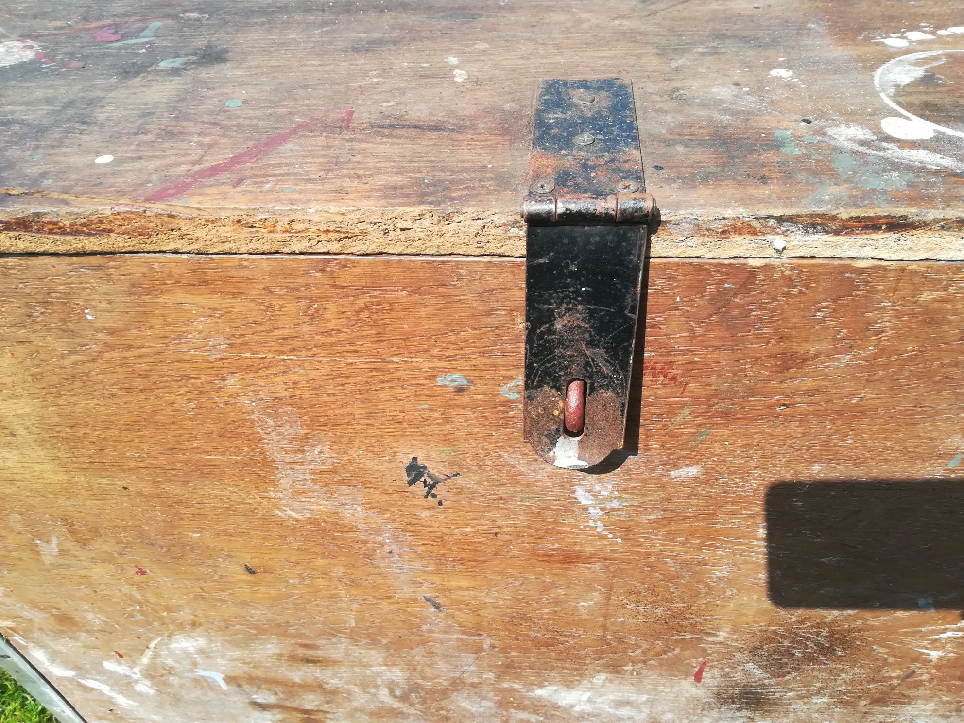 Drewniana Skrzynia narzędzia do auta ogrodu na narzędzia+3male walizki