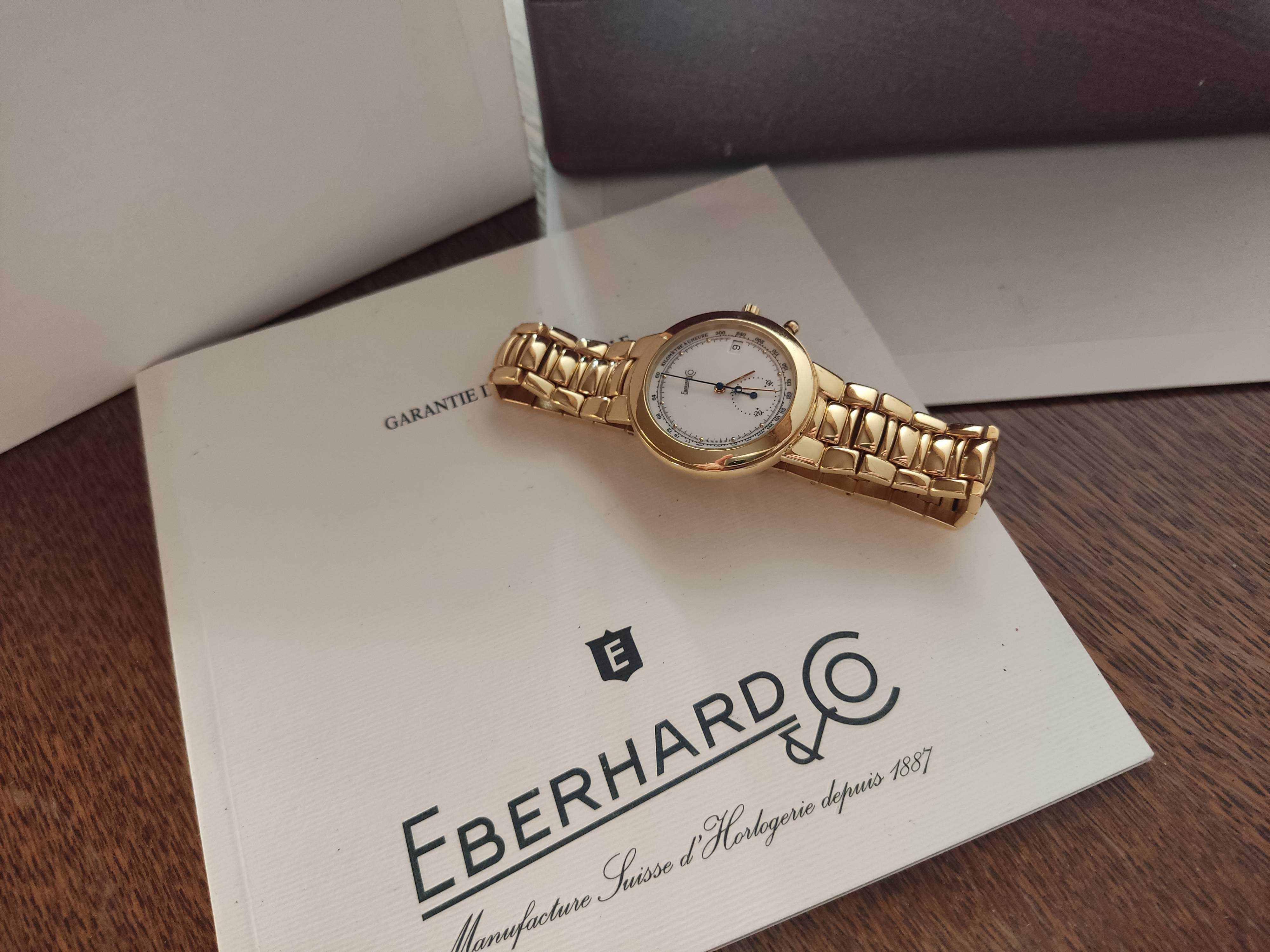 Eberhard złoto 18K gold 750 złoty zegarek