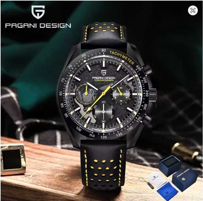 Pagani Design PD-1779 Chronograph Quartz 40MM 100M Nowy,GW 12 miesięcy