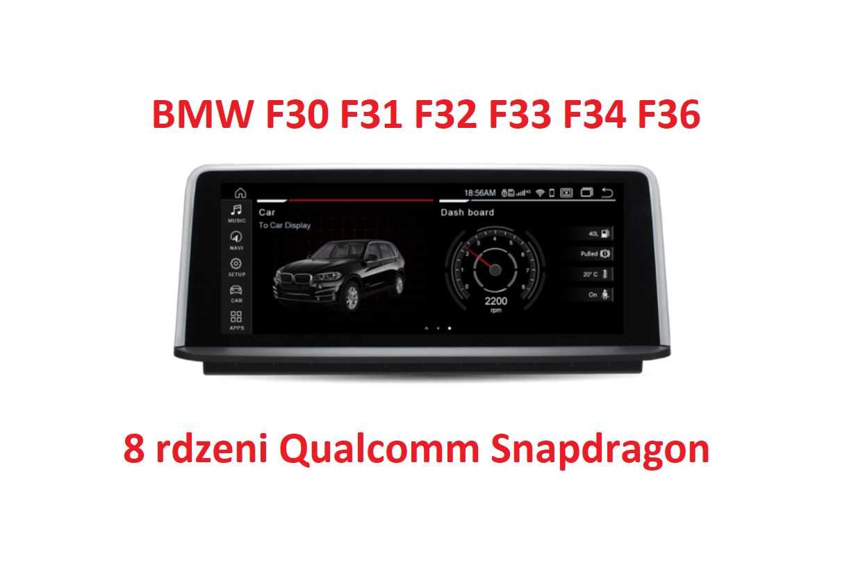 NOWE Radio Android 12 8/128GB 8rdzeni 10" 4G BMW F30F31F32F33F34F36