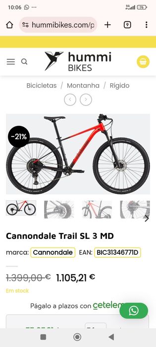 Bicicleta Cannondale