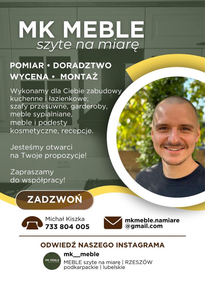 Stolarz – meble na wymiar: kuchnie, szafy, łazienki – darmowa wycena