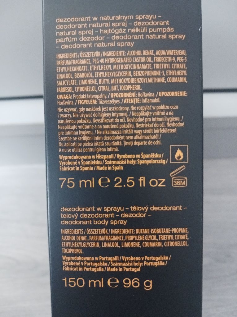 Zestaw perfum David Beckham / perfumy 75ml + dezodorant 150ml / Bold