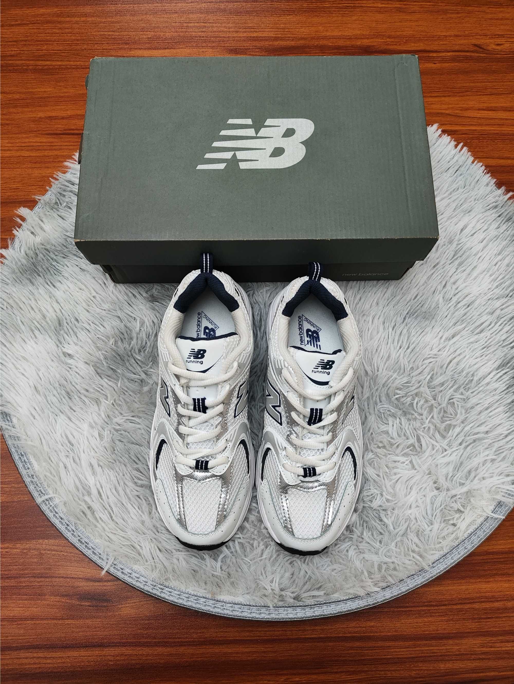 New Balance 530 White Silver Navy Eu 40