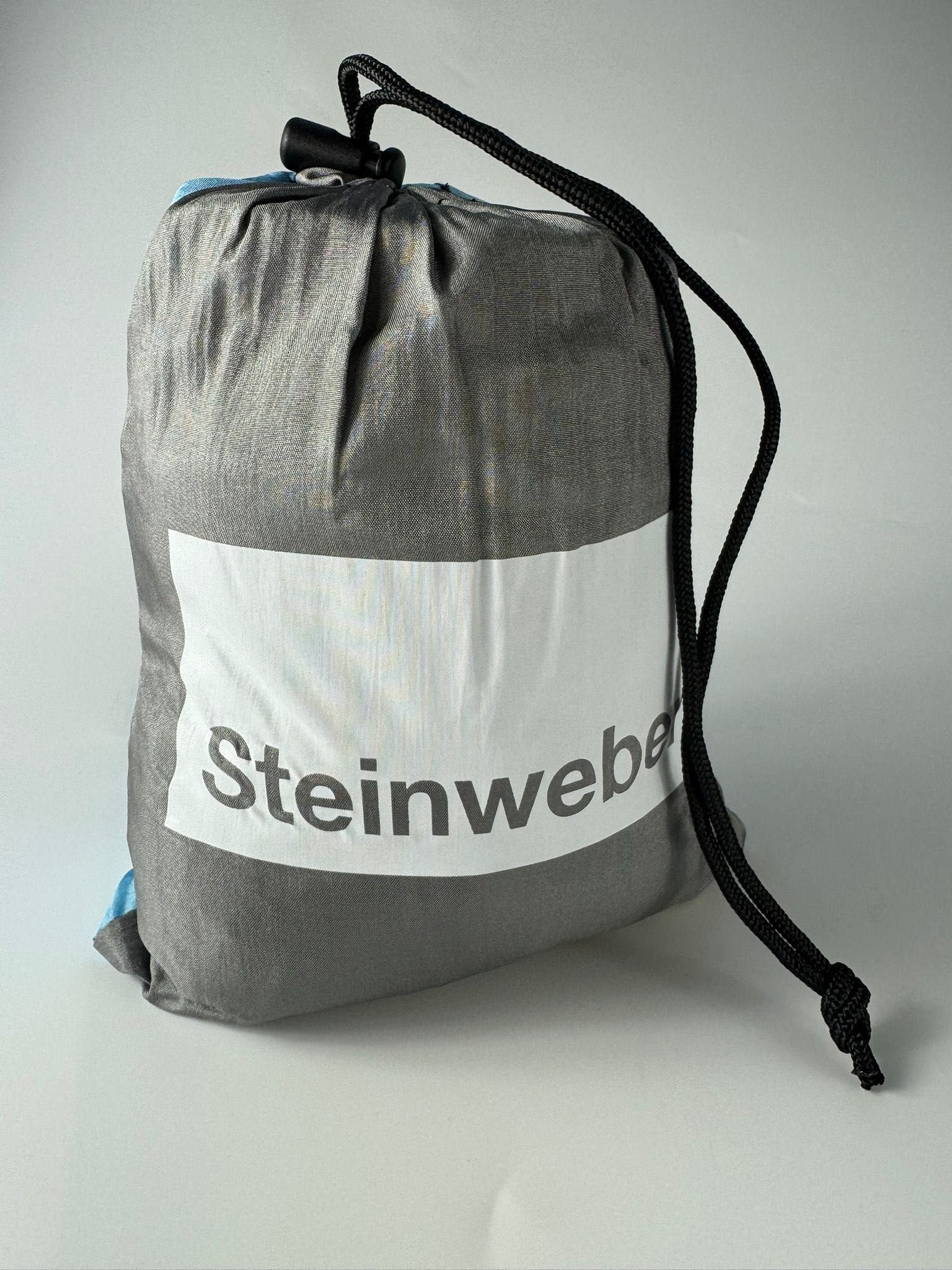 STEINWEBER hamak campingowy dwu osobowy 250 kg niebiesko szary