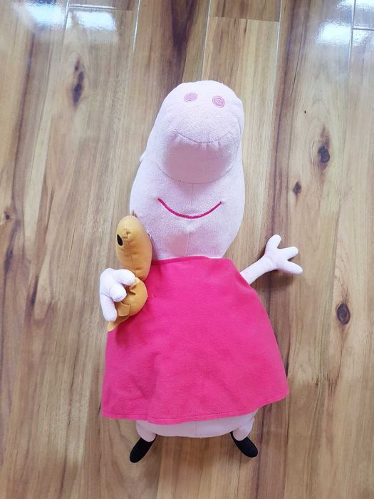 świnka Peppa z misiem Beanie Buddies Ty czerwona sukienka