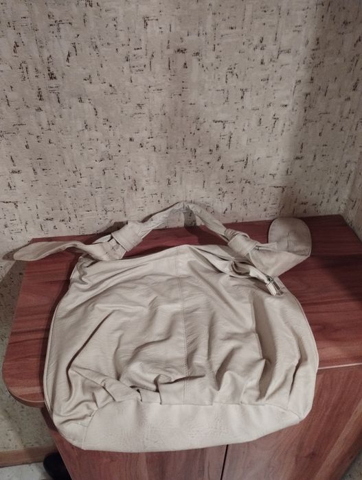 Torebka beż damska duża