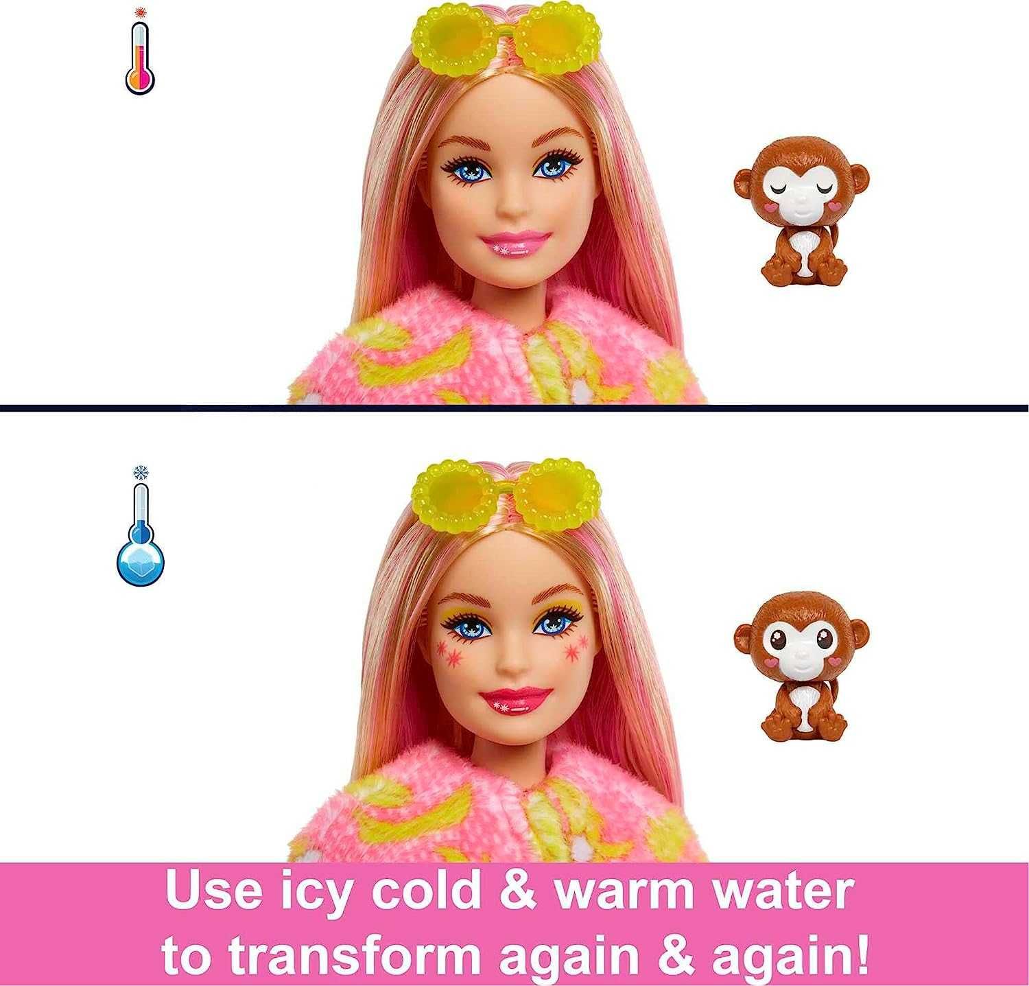 Кукла Barbie Cutie Reveal Друзья из джунглей Обезьяна Оригинал