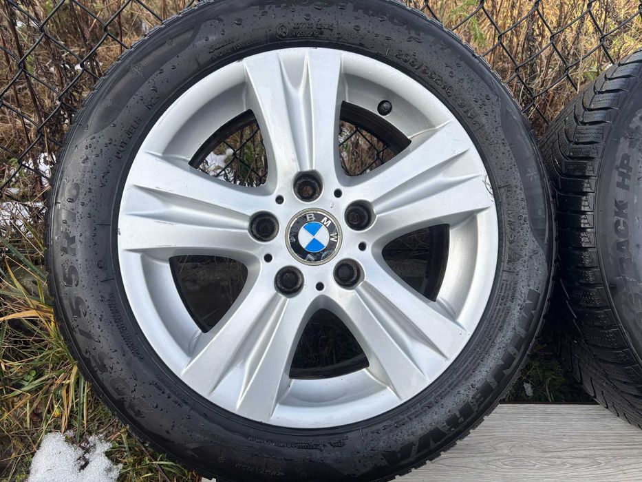 Koła BMW 16 7j et44, Opony zimowe 205/55  e36, e46, e90, e87