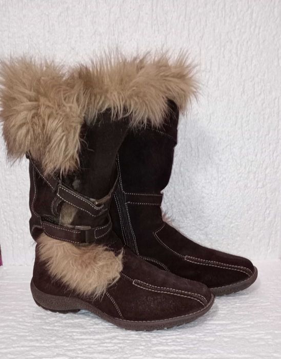 Zimowe buty skórzane, Maciejka, rozmiar 38
