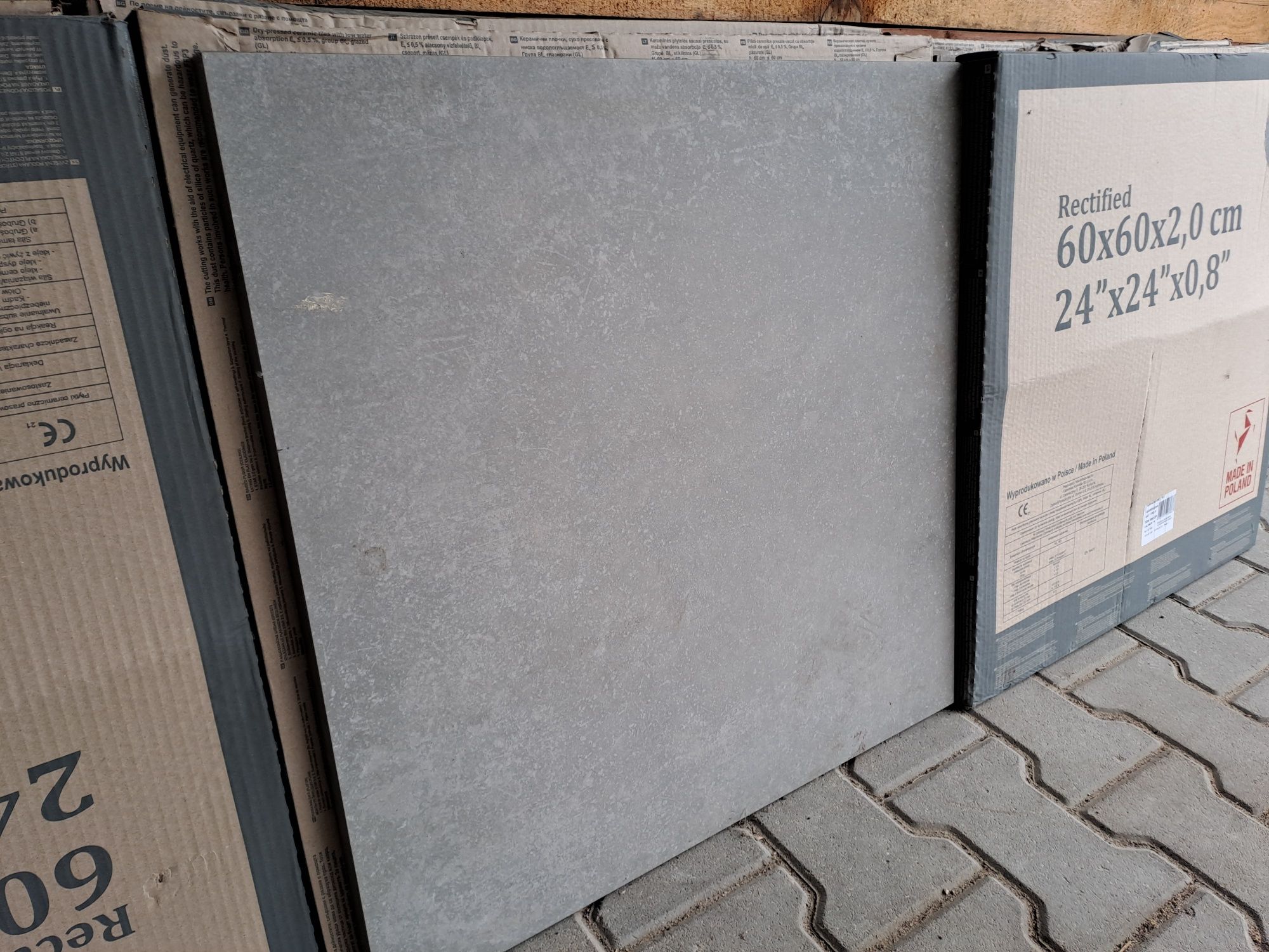 Płytki płyty tarasowe gres 60x60x2cm kolor beton