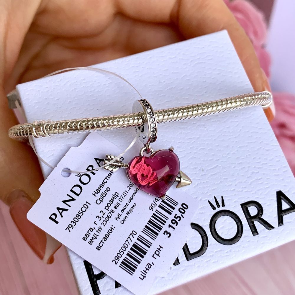 Шарм Pandora, Намистина нова оригінал Пандора Підвіска срібло бусина