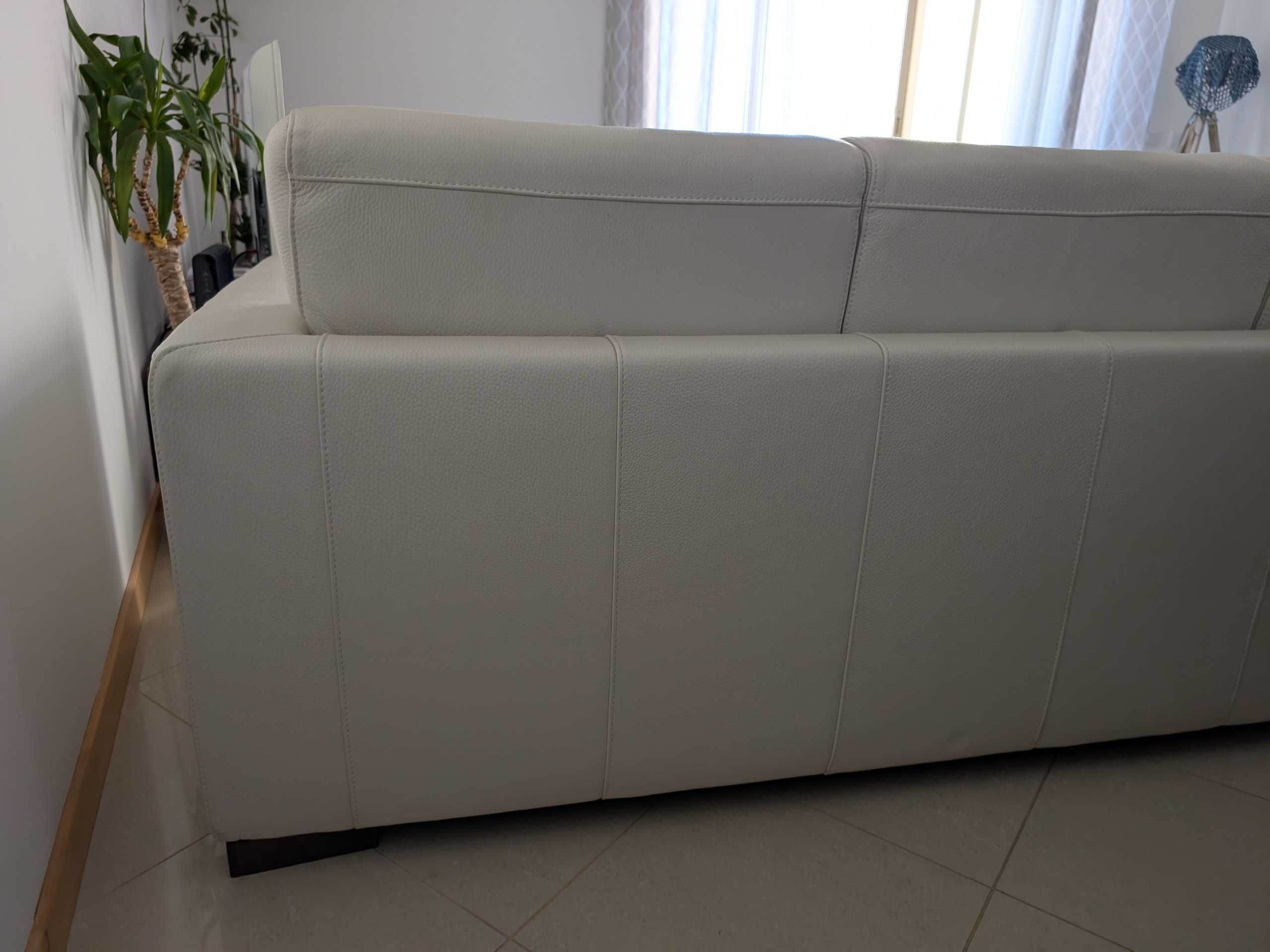 Sofá cama pele sintética 3 lugares