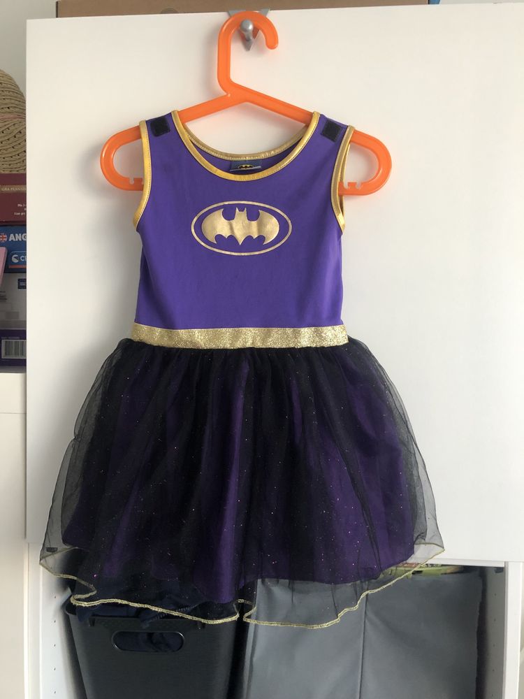 Przebranie batgirl superbohaterka batwoman 3-4 kostium sukienka 104