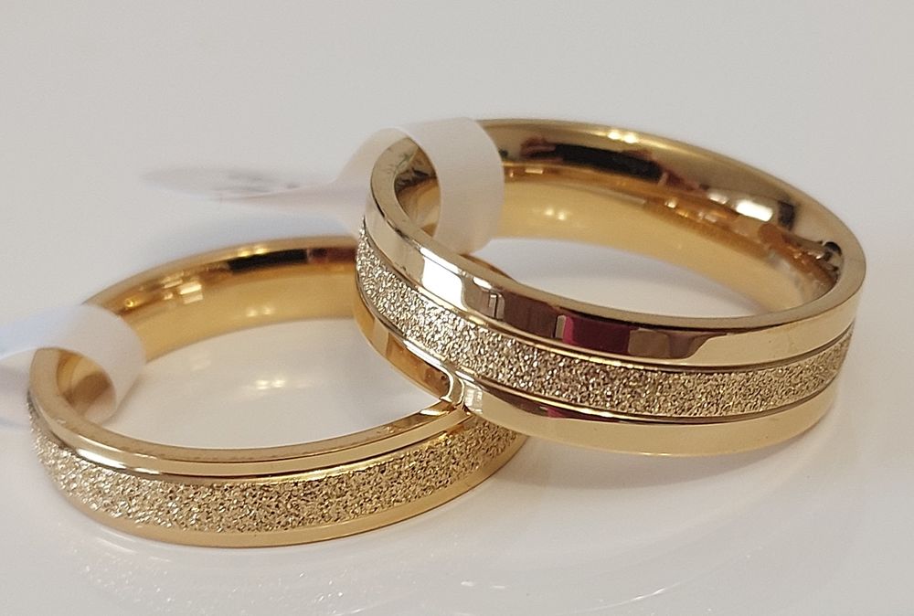 Złote obrączki para