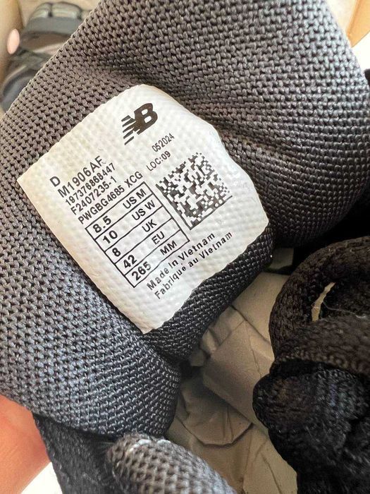 Мужские кроссовки New Balance 1906A Black&Silver. 40-45