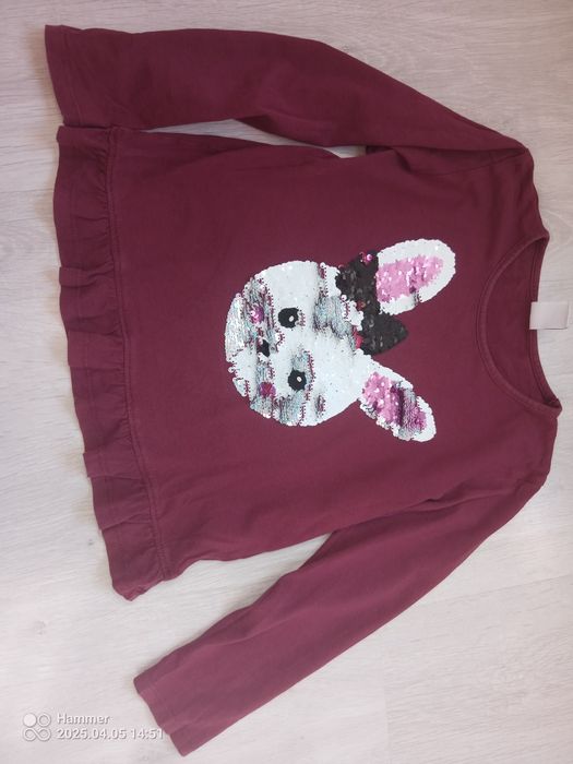 Bluzka z królikiem Lindex 122 cm