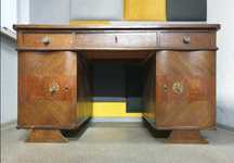 Dębowe biurko Art Deco Vintage Secesja