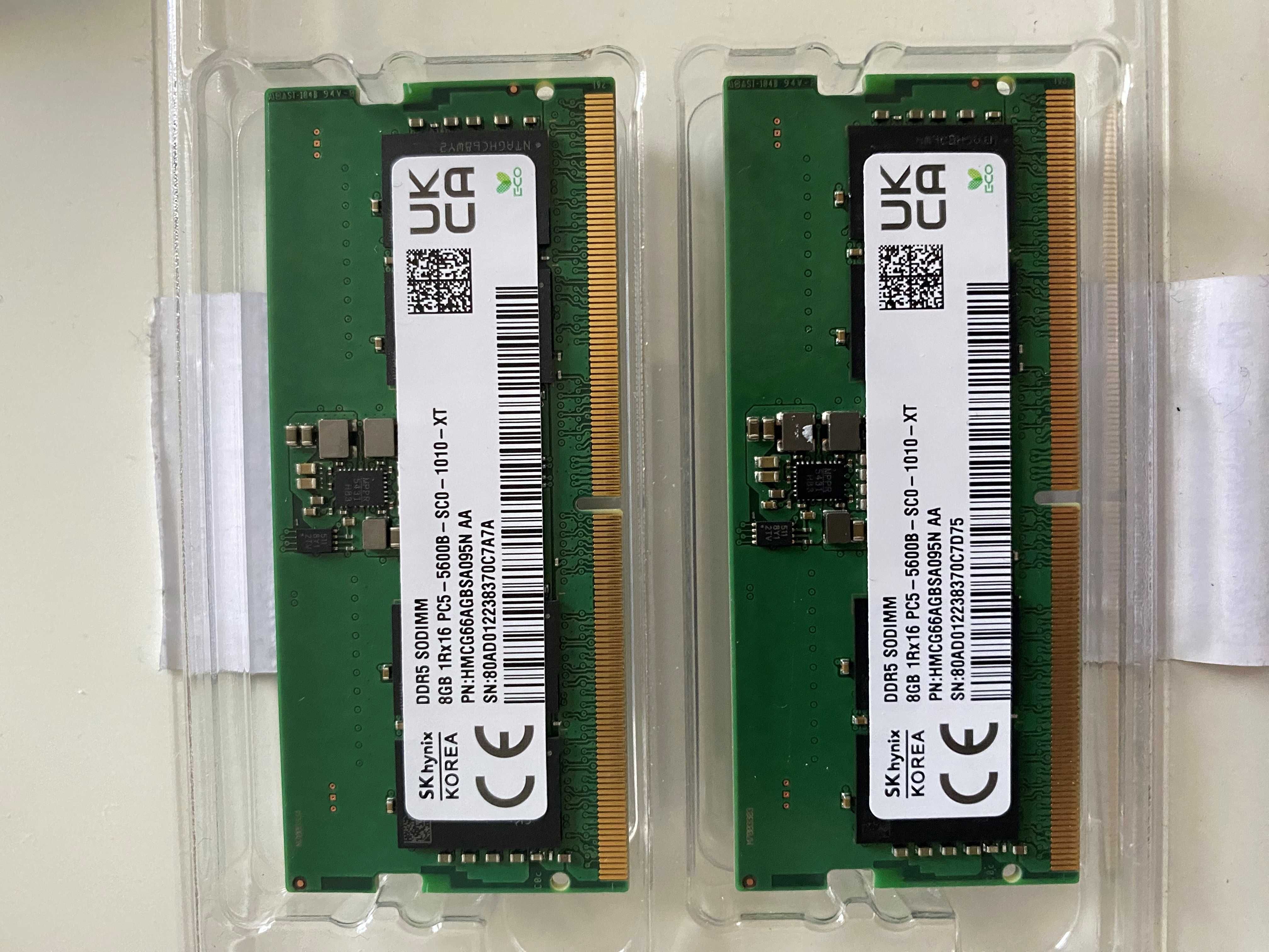 RAM 16GB (2x8GB) DDR5 SODIMM NOWY do laptopa