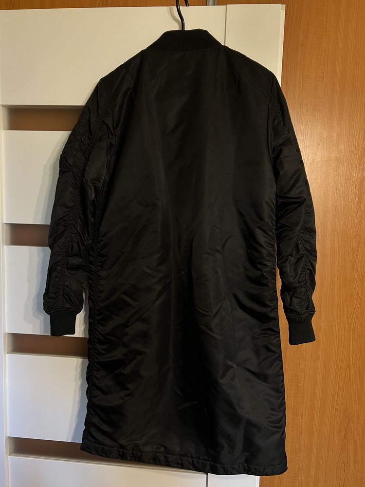 Kurtka, parka, długa bomberka - płaszcz ALPHA INDUSTRIES ocieplana