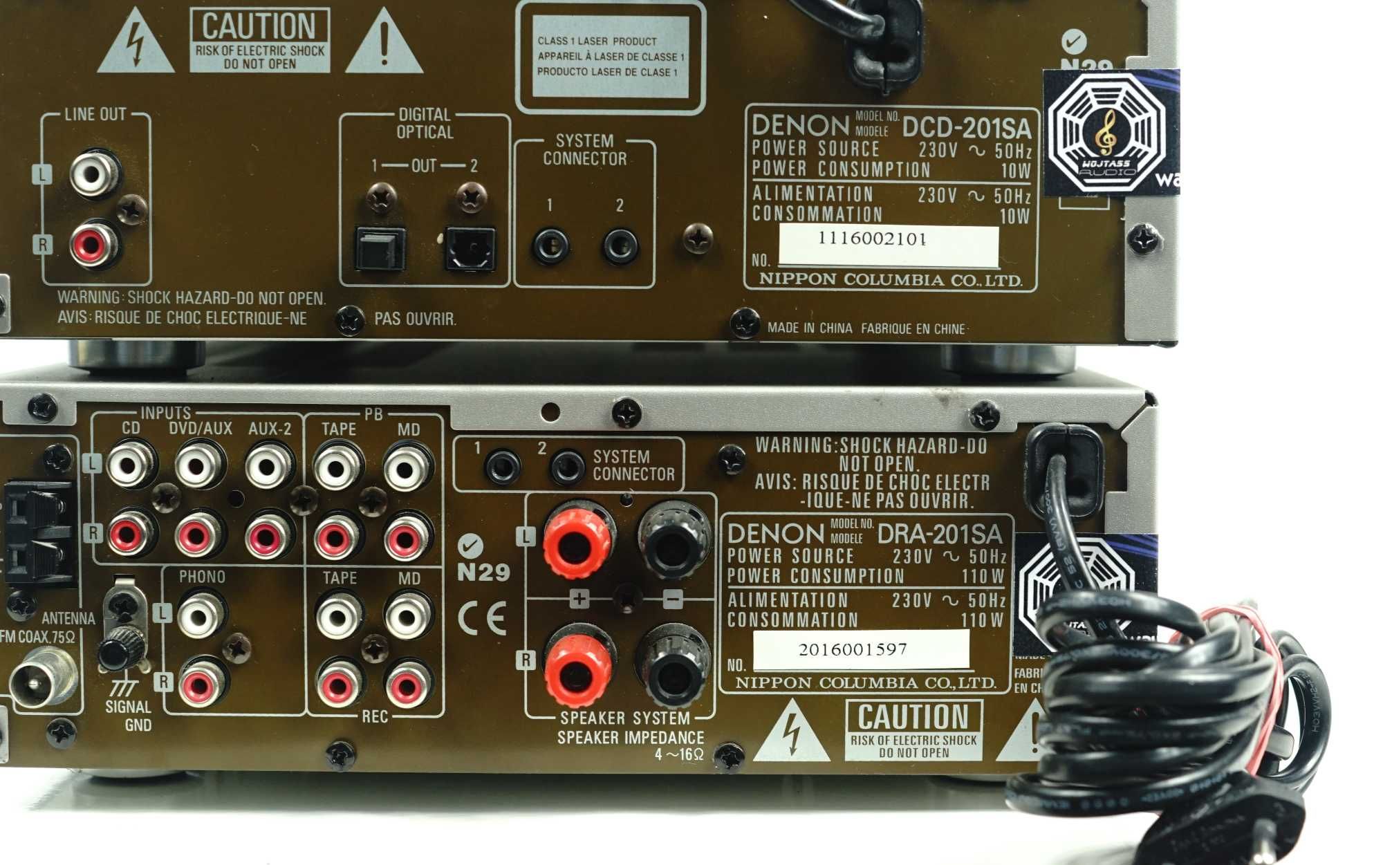 Denon DRA-201SA DCD-201SA amplituner + CD CD-R