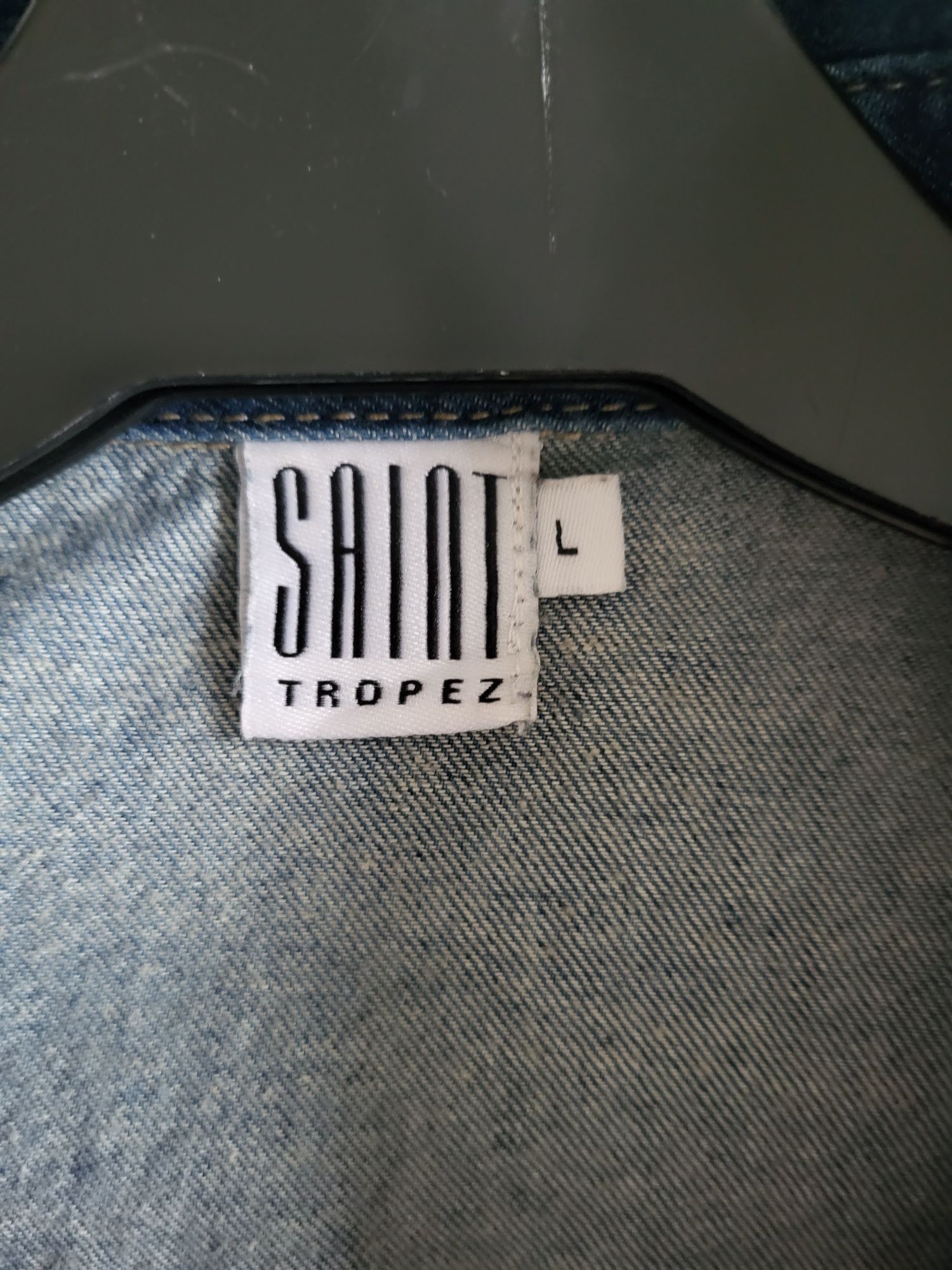 Saint Tropez asymetryczna koszula jeansowa w r. L