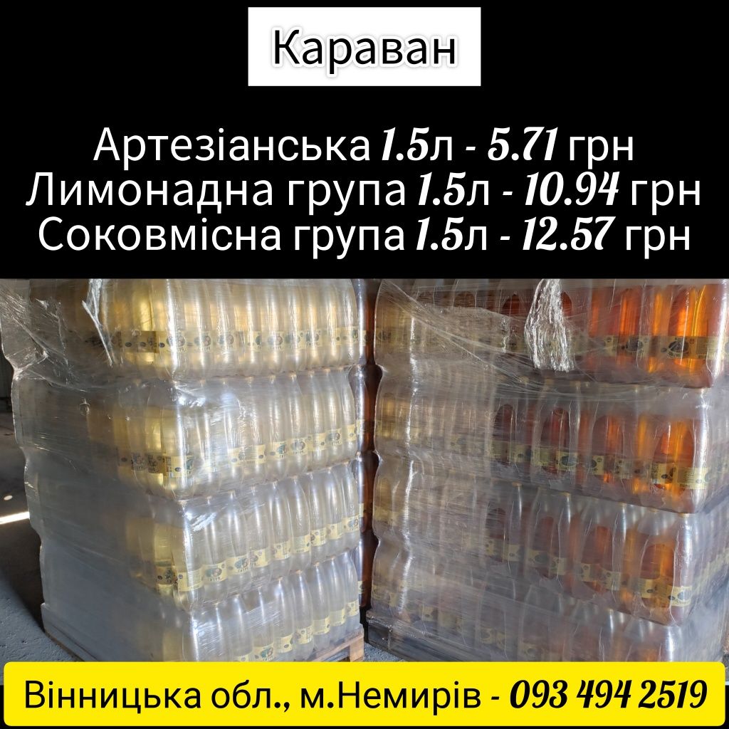 Вода Оптом тм Караван, Coca-Cola, та інше