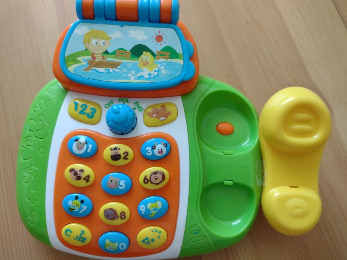 Zabawka edukacyjna telefon angielski