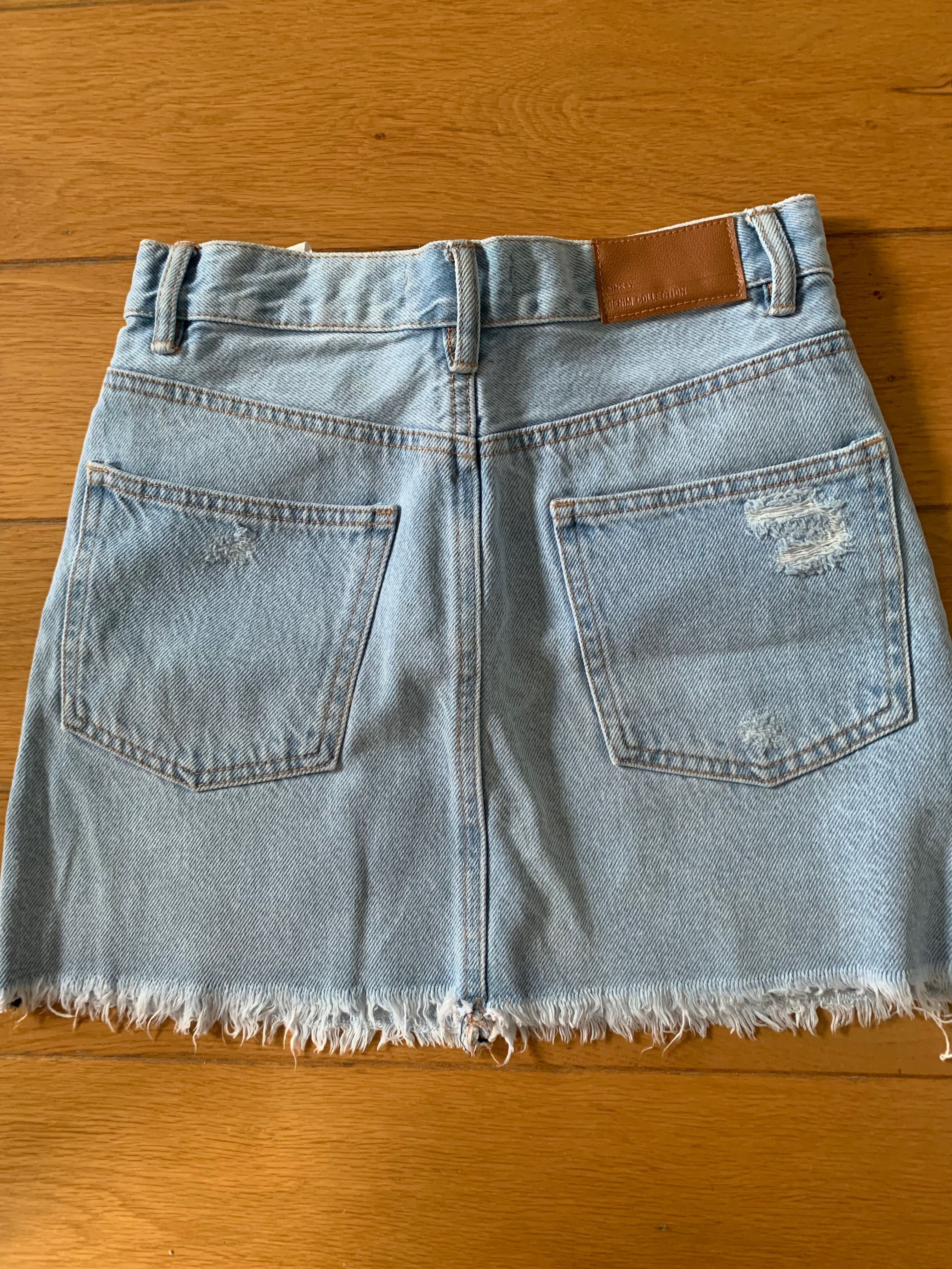 Jeansowa spódnica mini XS