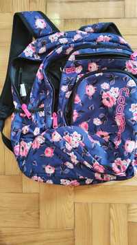 Plecak CoolPack - fioletowy w różowe kwiaty