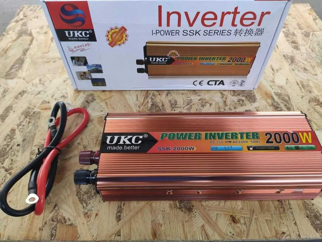 Преобразователь напряжения 24-220V 2000W. Інвертор.