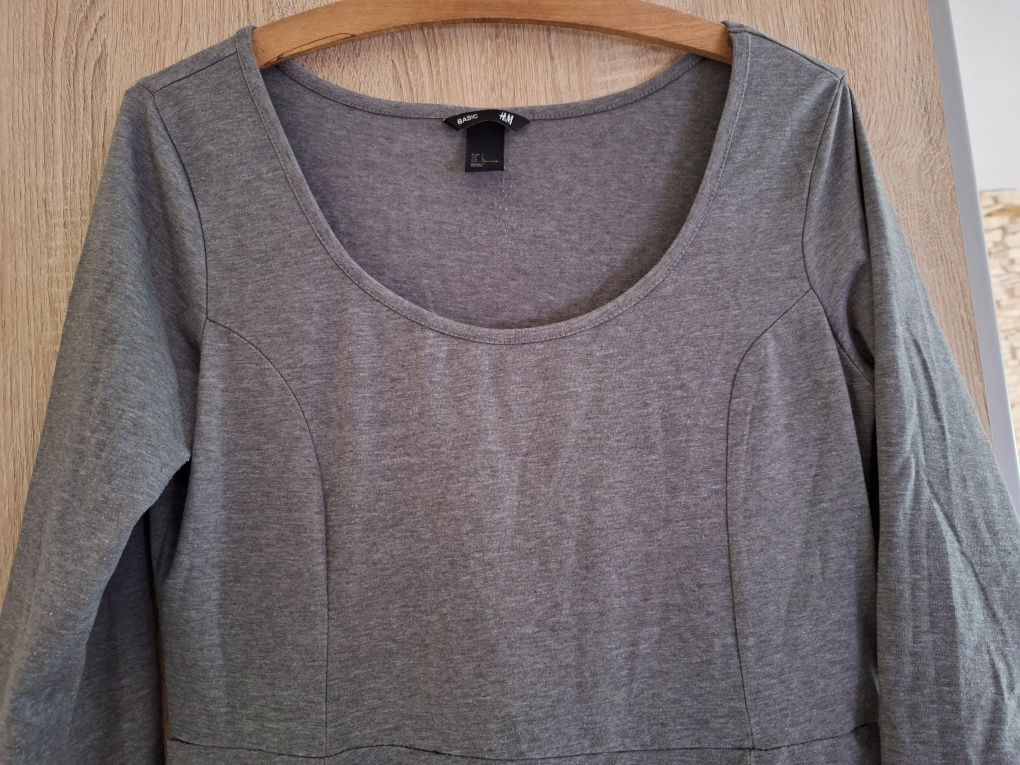sukienka szara basic HM r L