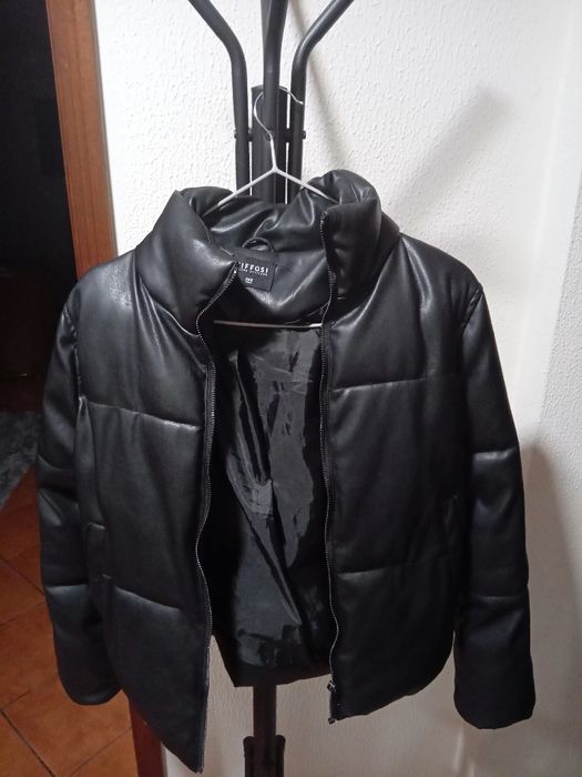Blusão couro sintético