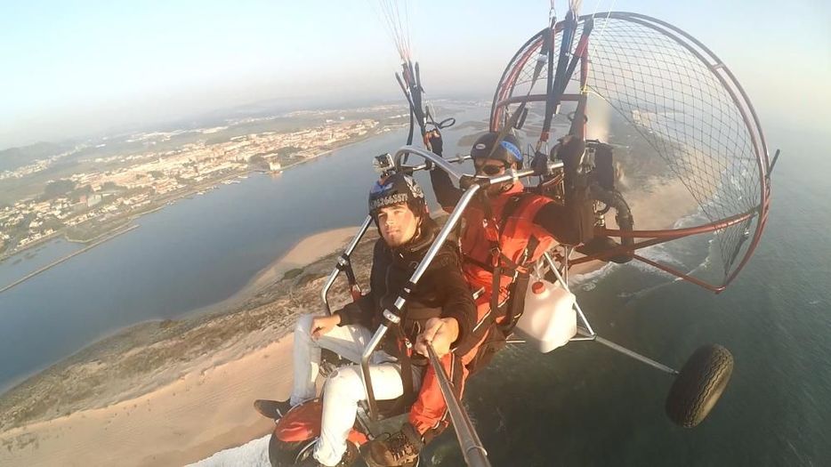 Publicidade aérea em paramotor, voos de baptismo paramotor.