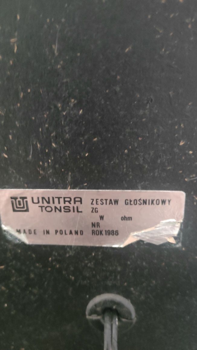 Głośniki Unitra Tonsil 1986r