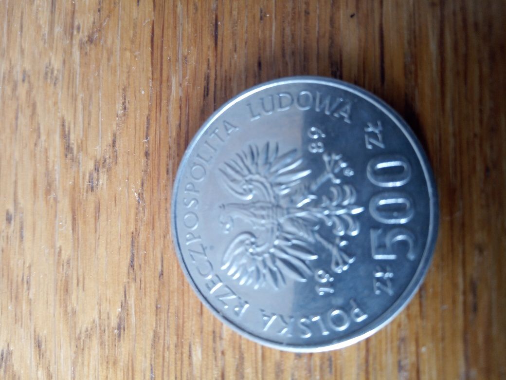 Moneta 500zł 1989r PRL